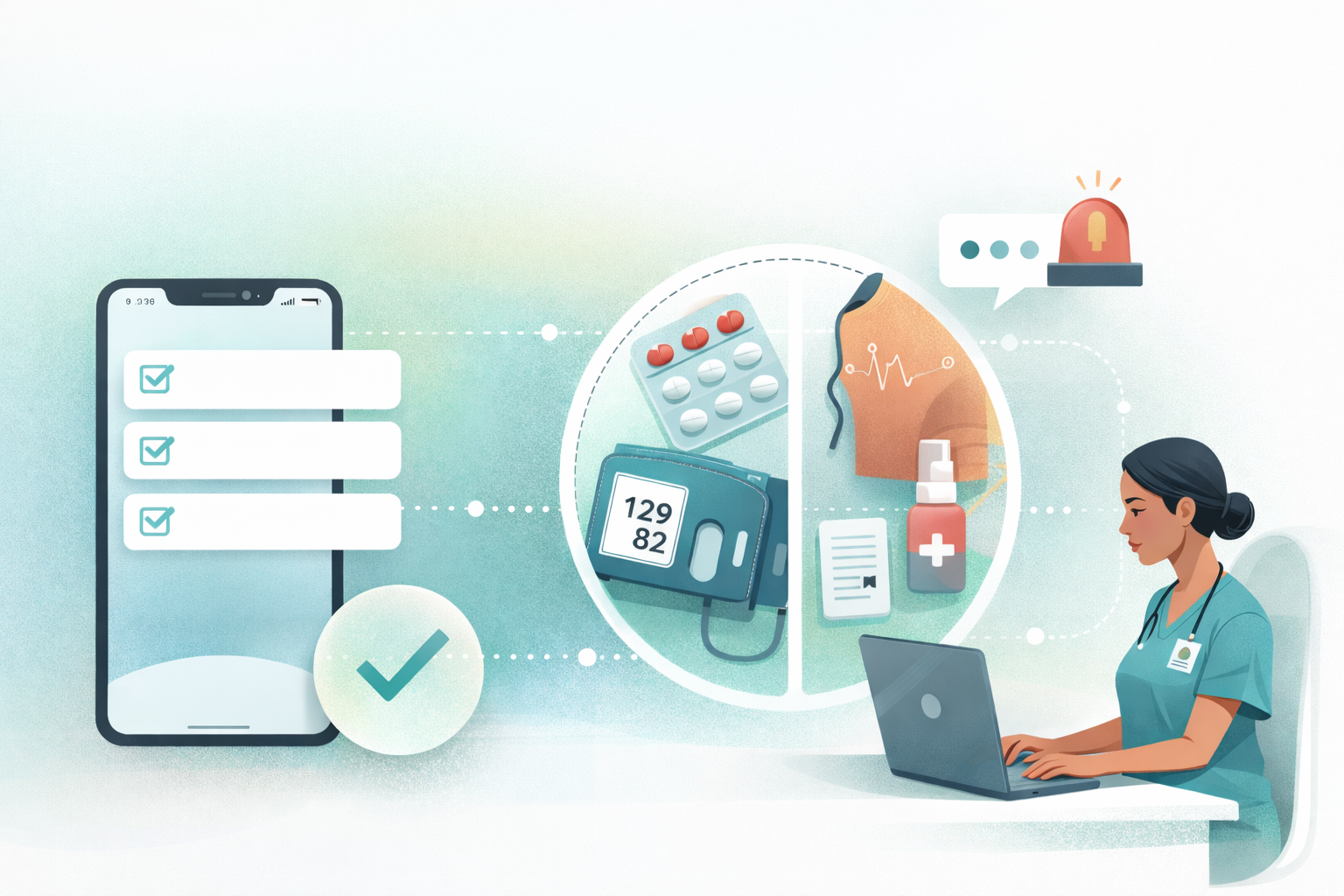 Cardiology digital endpoint data protection between clinic visits