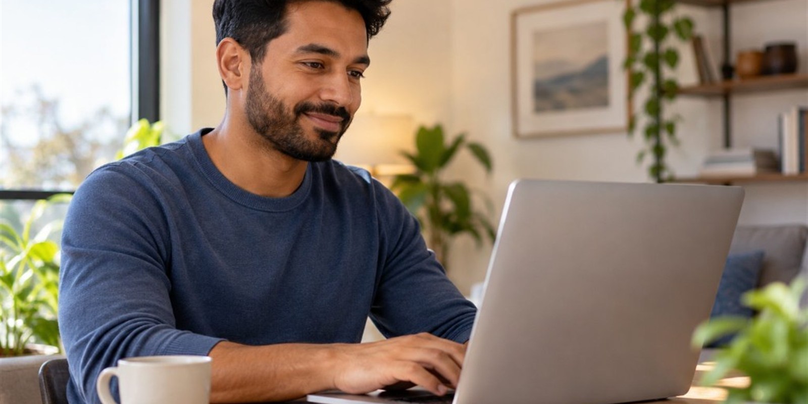 Site staff working at a laptop