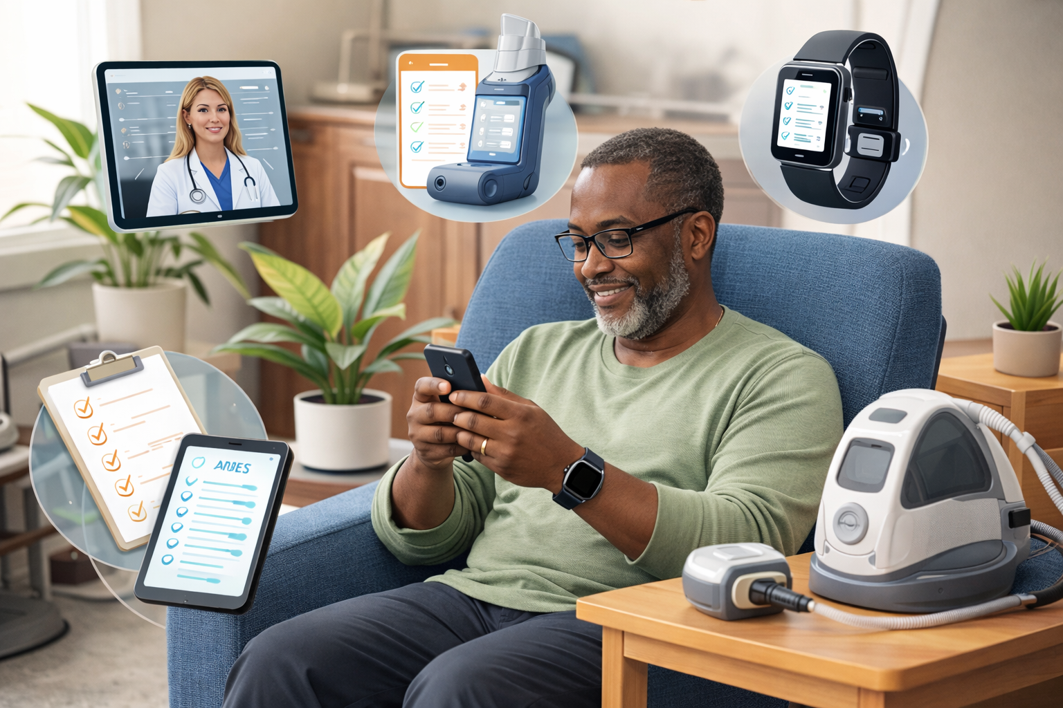 Operational support model for COPD eCOA compliance